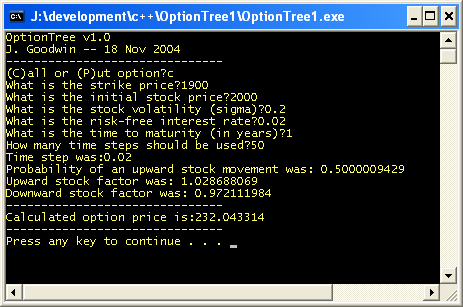 OptionTree 1 Screenshot